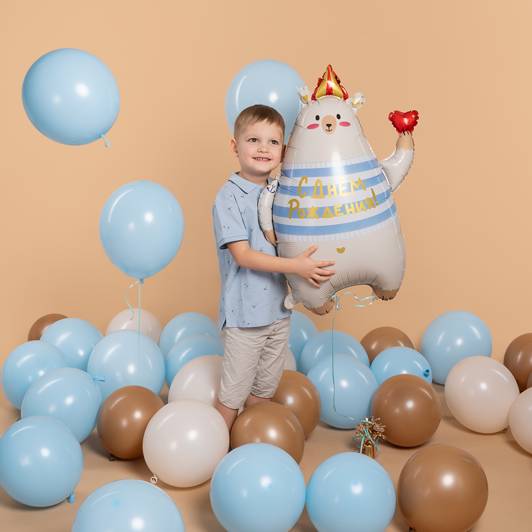 Шар (12''/30 см), Латте, пастель ретро, 100 шт.